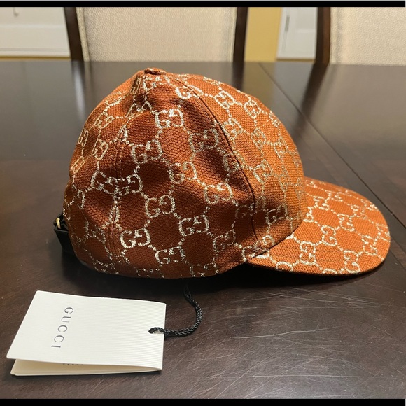 New Gucci GG Logo Monogram Baseball Hat - Picture 5 of 13